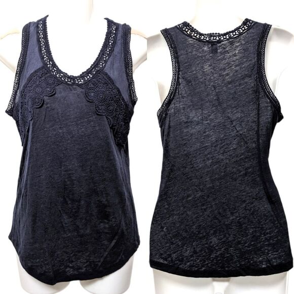 J. CREW Linen Crochet Sleeveless Top XS - Picture 1 of 7